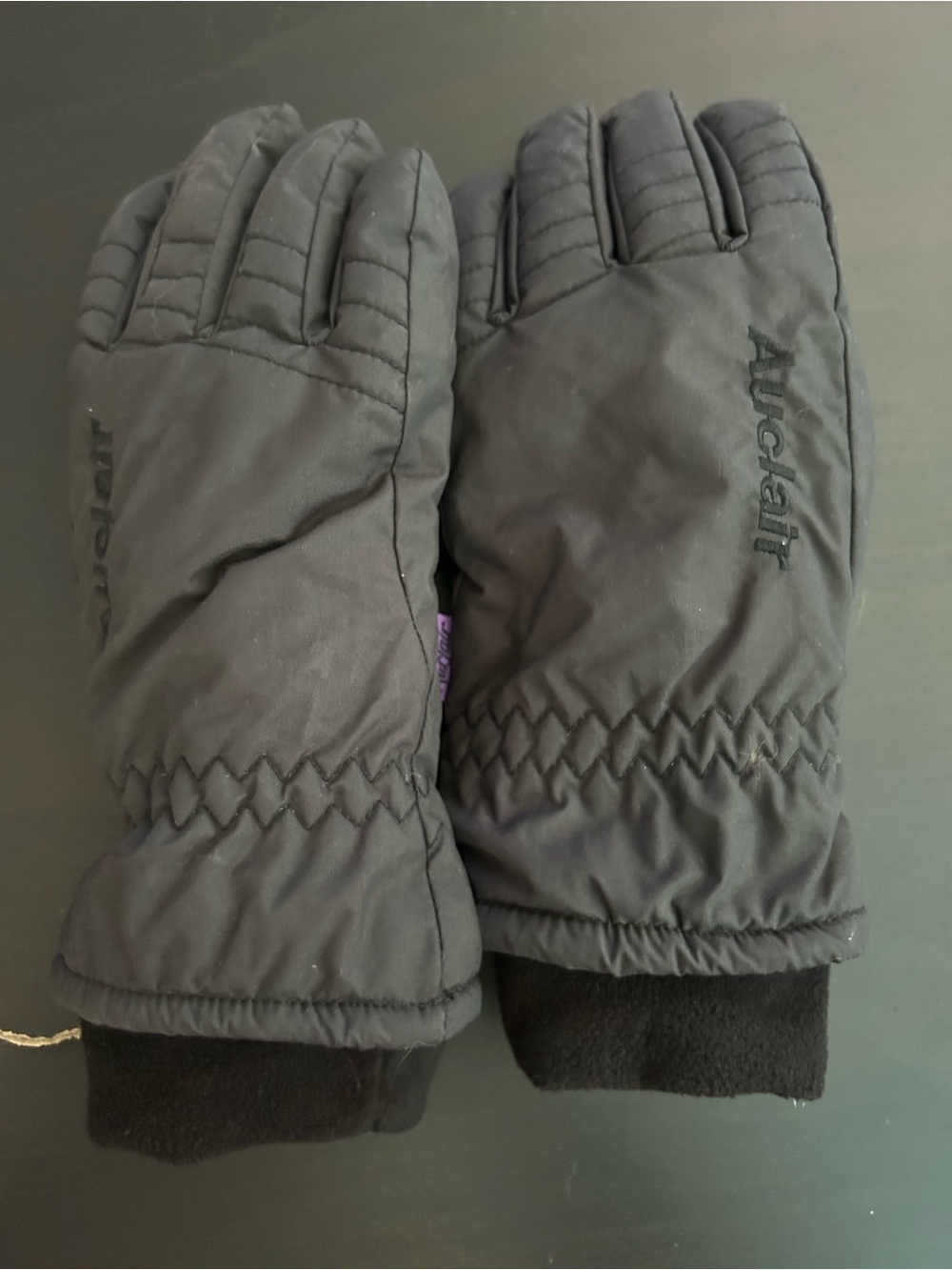 Auclair Women Ski Gloves Black Size Large G/L Down Filled Waterproof Winter